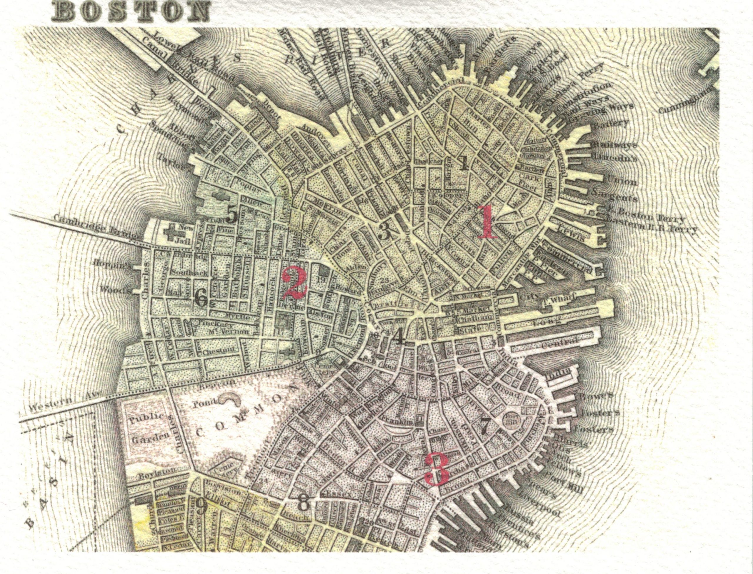 18th Century Boston Map - Ebonee Magdalene
